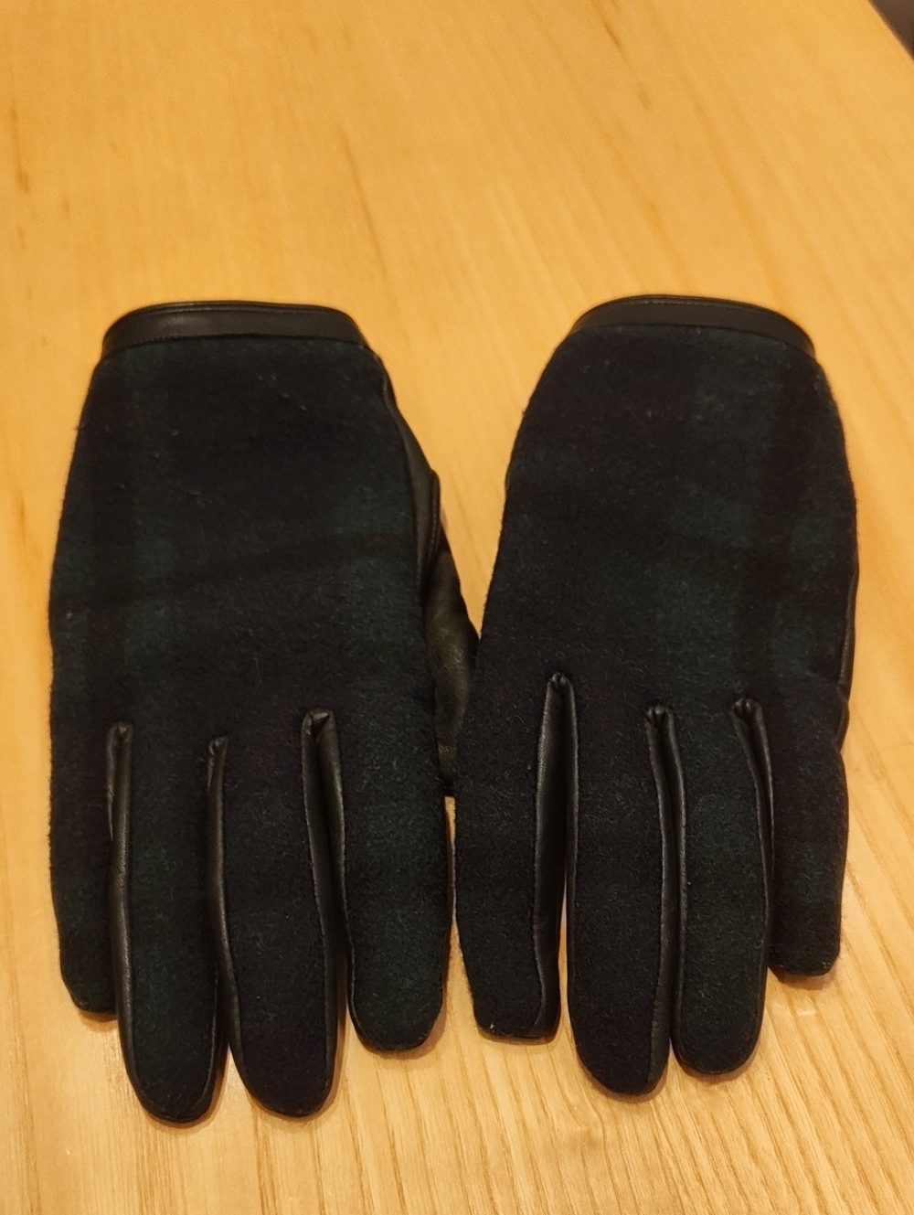 Talbots Ladies Wool Leather Gloves